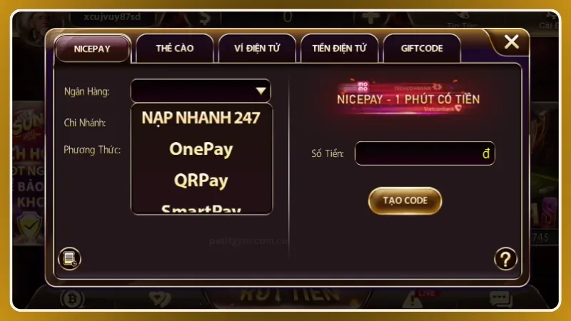 Nhiều lựa chọn giao dịch linh hoạt giúp thao tác nhanh chóng và thuận tiện trên app